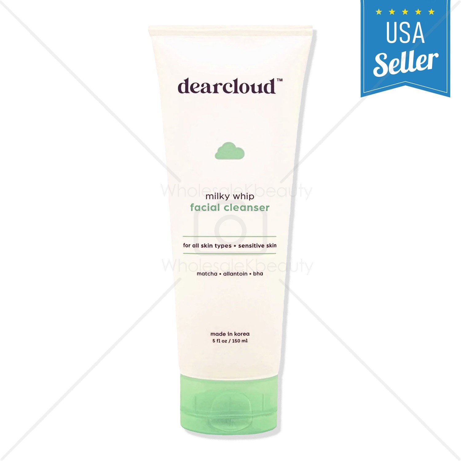 dearcloud Milky Whip Facial Cleanser 5 fl oz, K-beauty, Birthday Gift for Teen