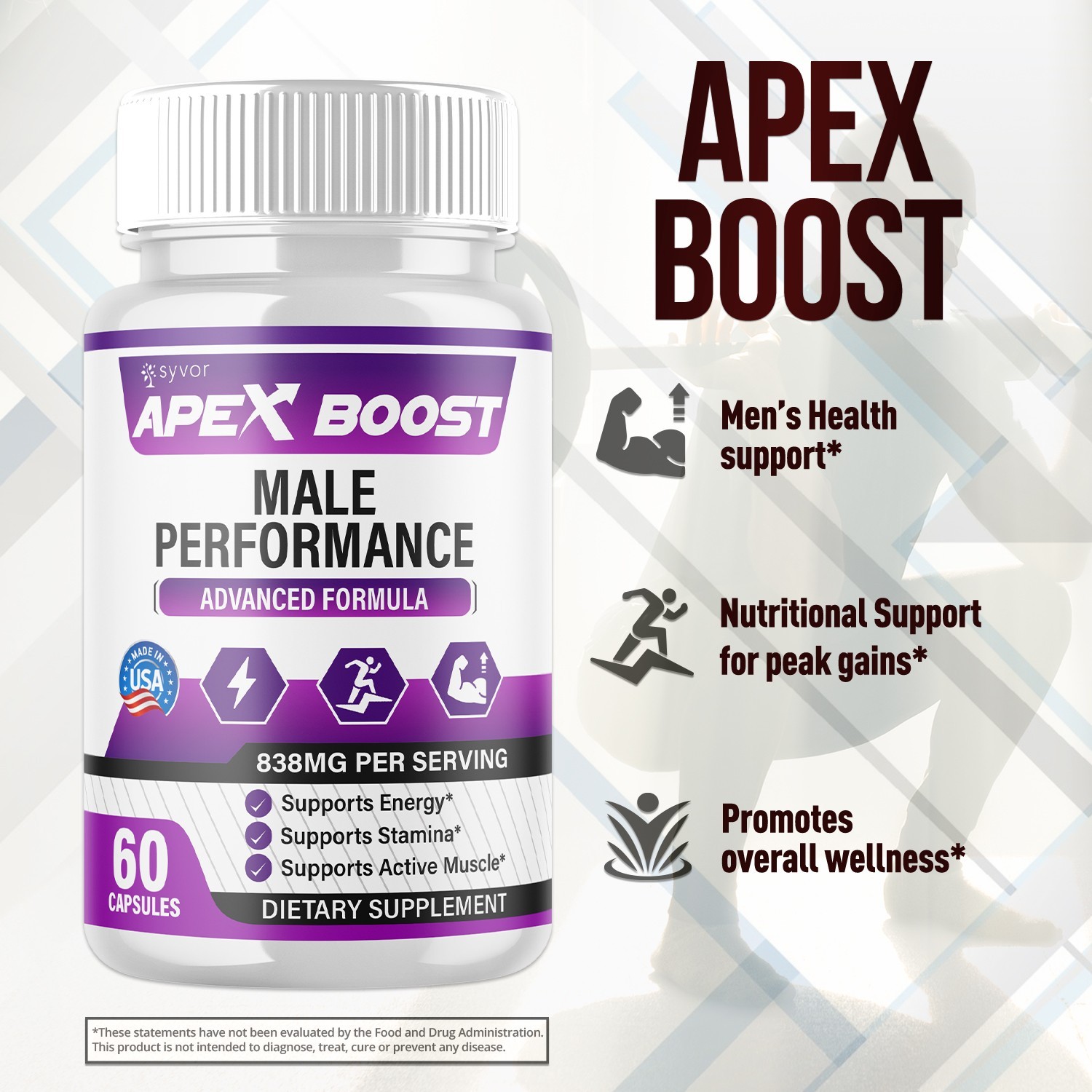 (5 Pack) Apex Boost Pills for Men Advanced ApexBoost Max Supplement 300 Capsules
