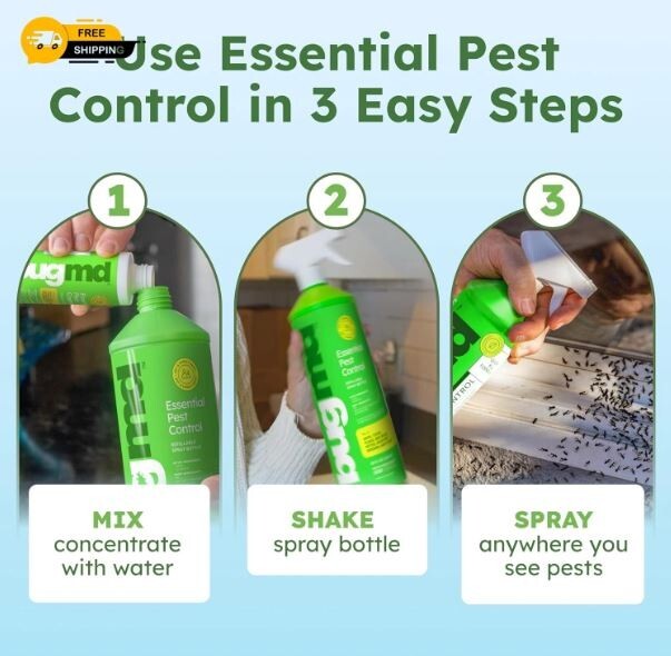 BugMD Pest Control Essential Oil Concentrate 3.7 oz (1-Pack) orginal