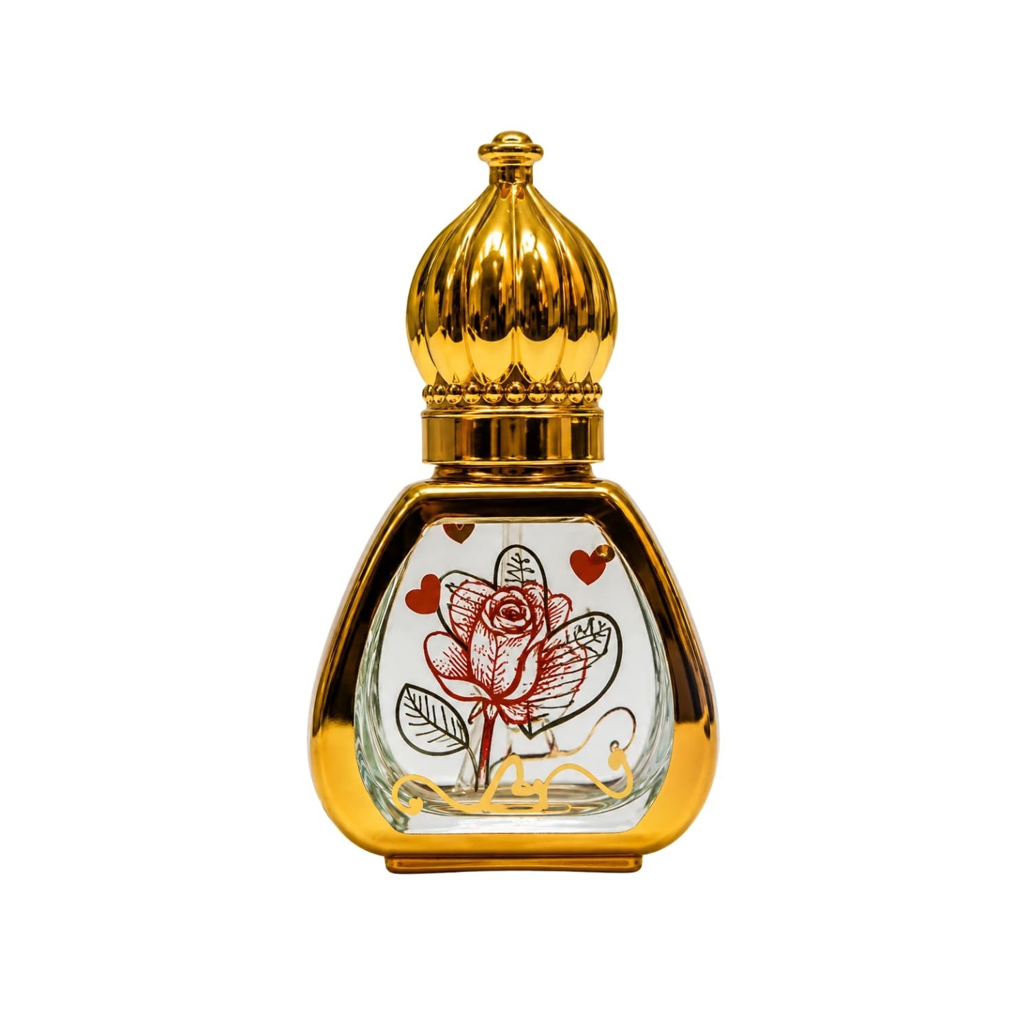 Red Rose Attar Perfume Oil for Men & Women | Long Lasting Alcohol-Free Ittar Fr
