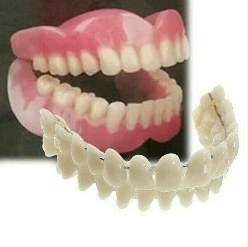 28pc/set Teeth DIY Denture Upper Lower False Teeth Dental Artificial Resin A1 A2