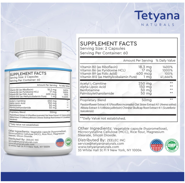 Advanced Sciatic Nerve Support 12-in-1 | Alpha Lipoic Acid & Benfotiamine 120ct