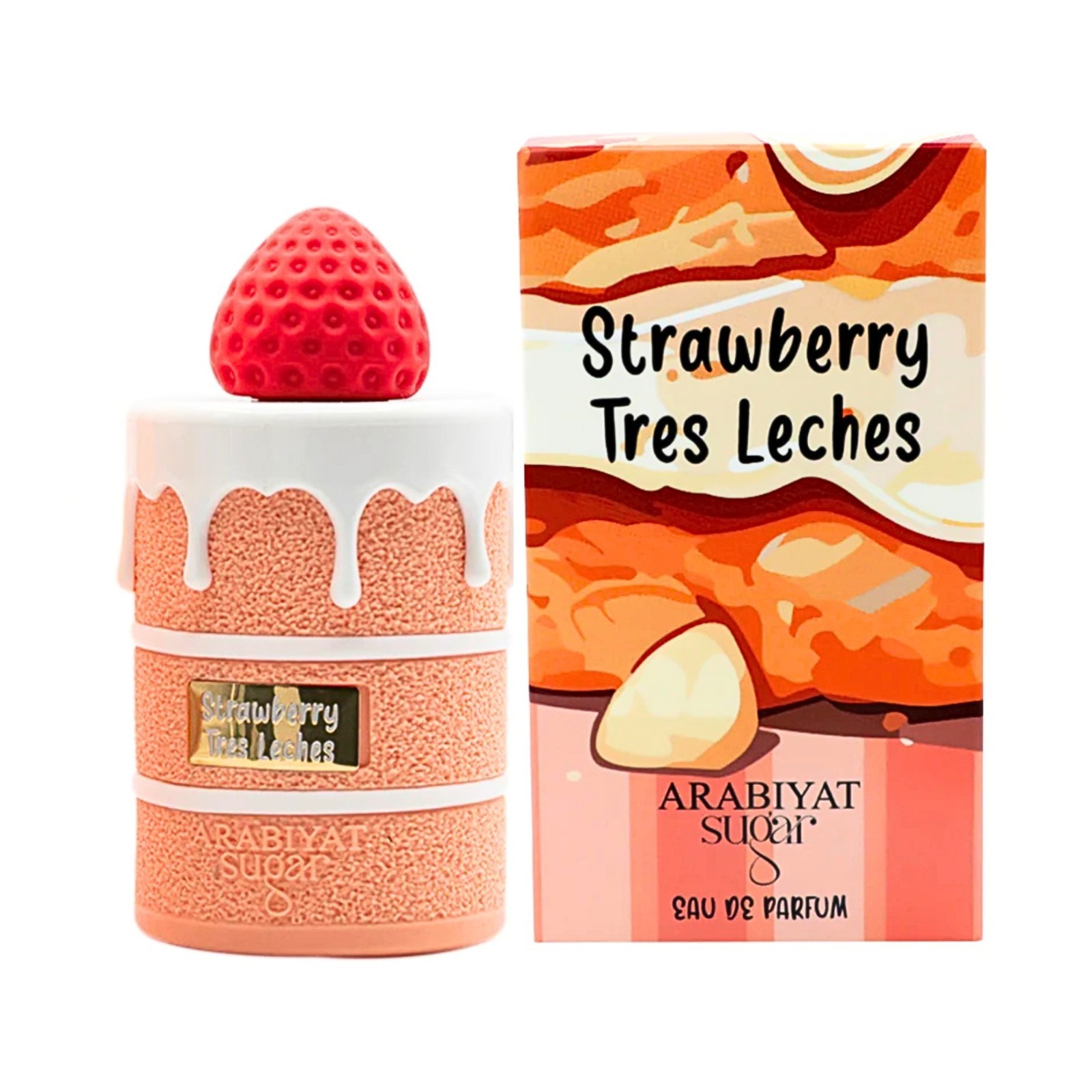 ARABIYAT SUGAR STRAWBERRY TRES LECHES EDP 3.4FL.OZ NEW