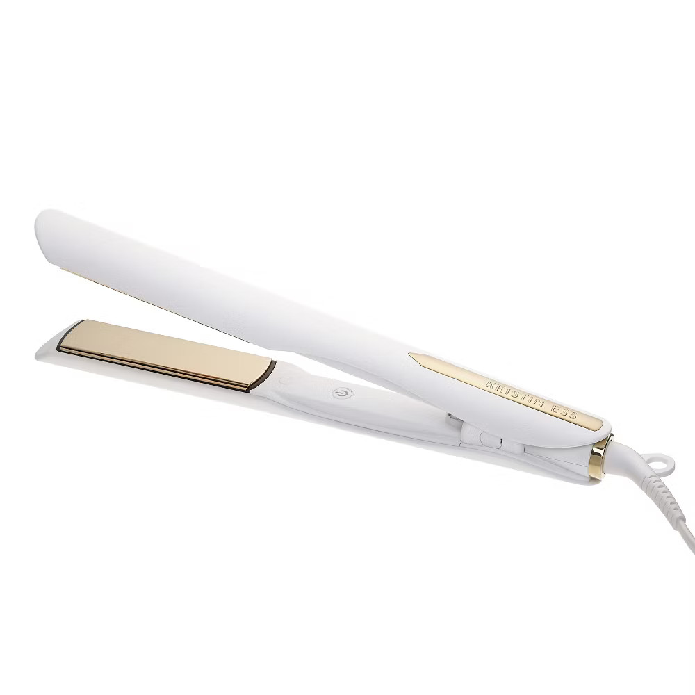 Kristin Ess Titanium Flat Iron Hair Straightener and Curler – Dual Voltage