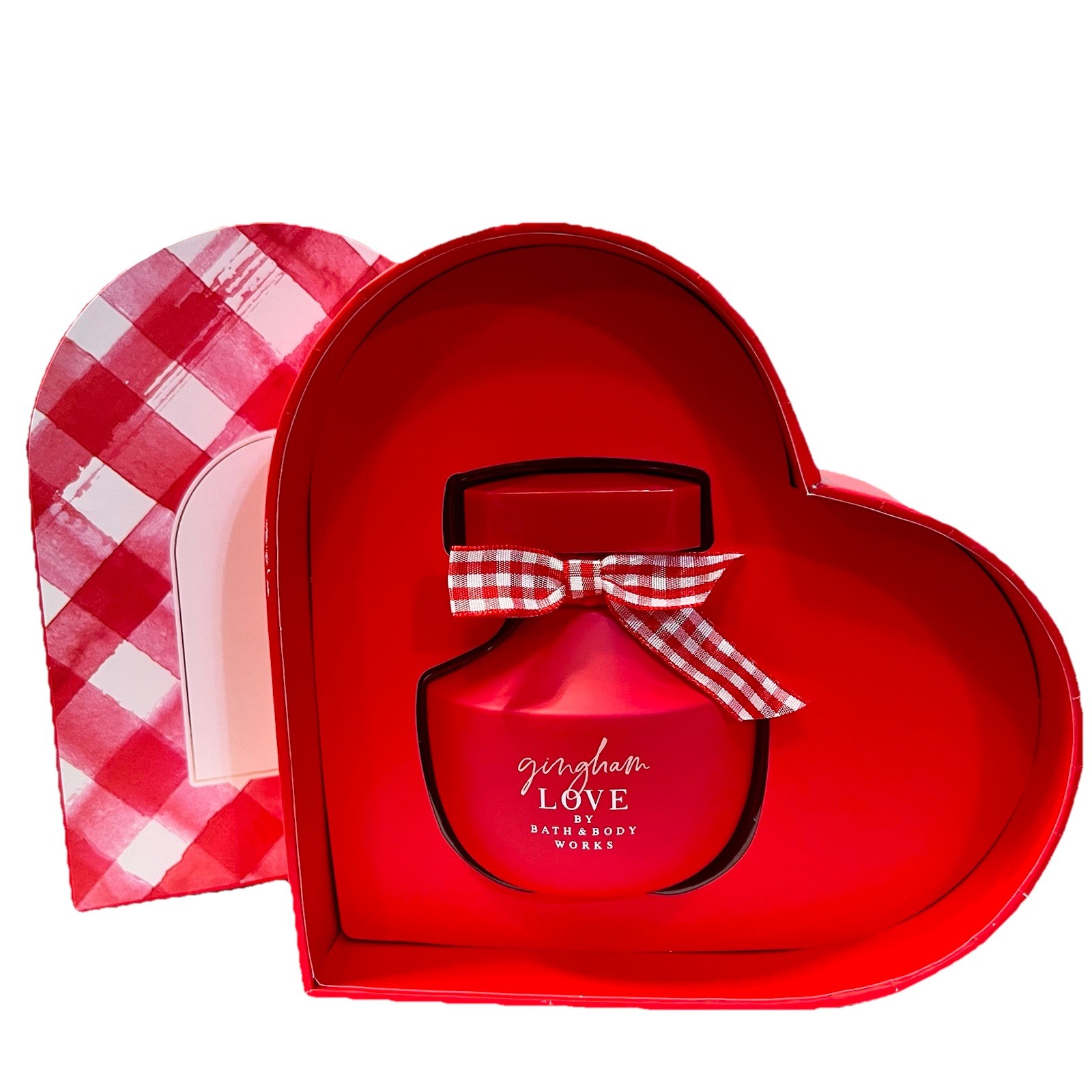 Bath & Body Works Gingham LOVE Women’s Perfume Heart Box Retired