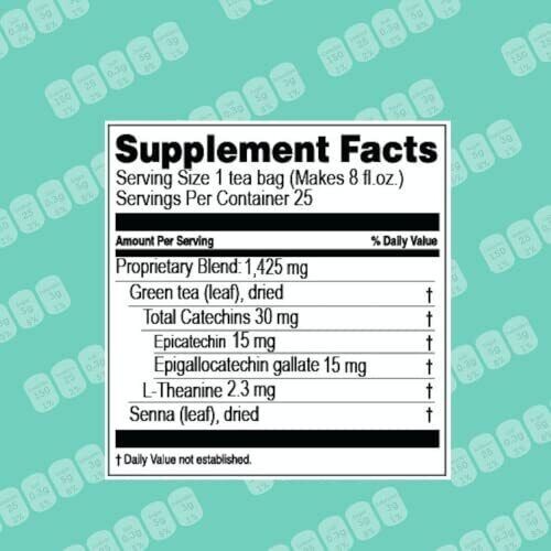 Hyleys Slim Tea Pineapple Weight Loss Herbal Supplement Cleanse & Detox, 25 Bags