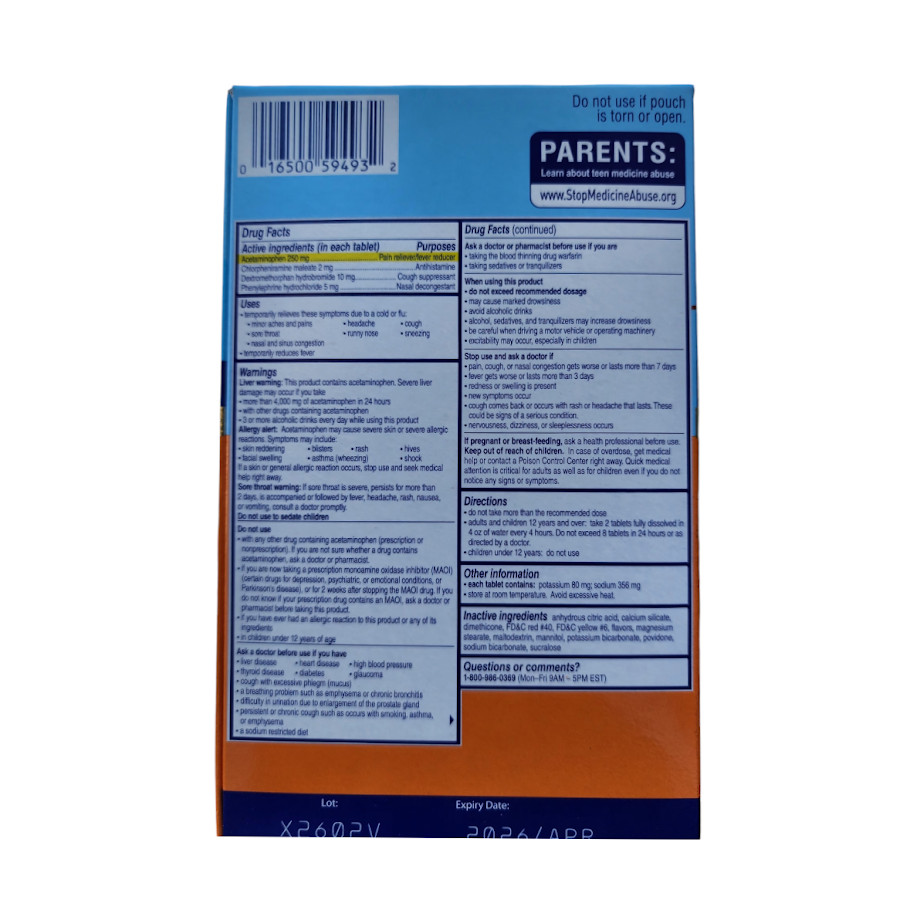 Alka-Seltzer Plus Severe Cold and Flu, Citrus (72ct) EXP: 01/2025-Free Shipping
