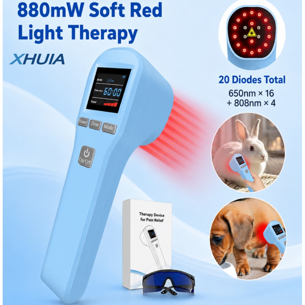 Professional Cold Laser Therapy Device for Pain Relief LLLT Red & NIR 650/808nm