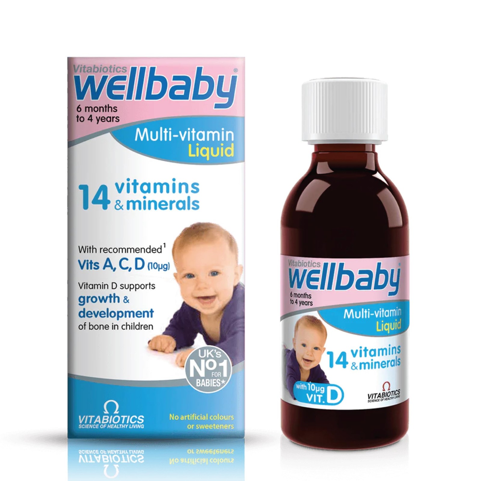 Vitabiotics Wellbaby Multi-Vitamin Liquid – Immune System Multivitamin For