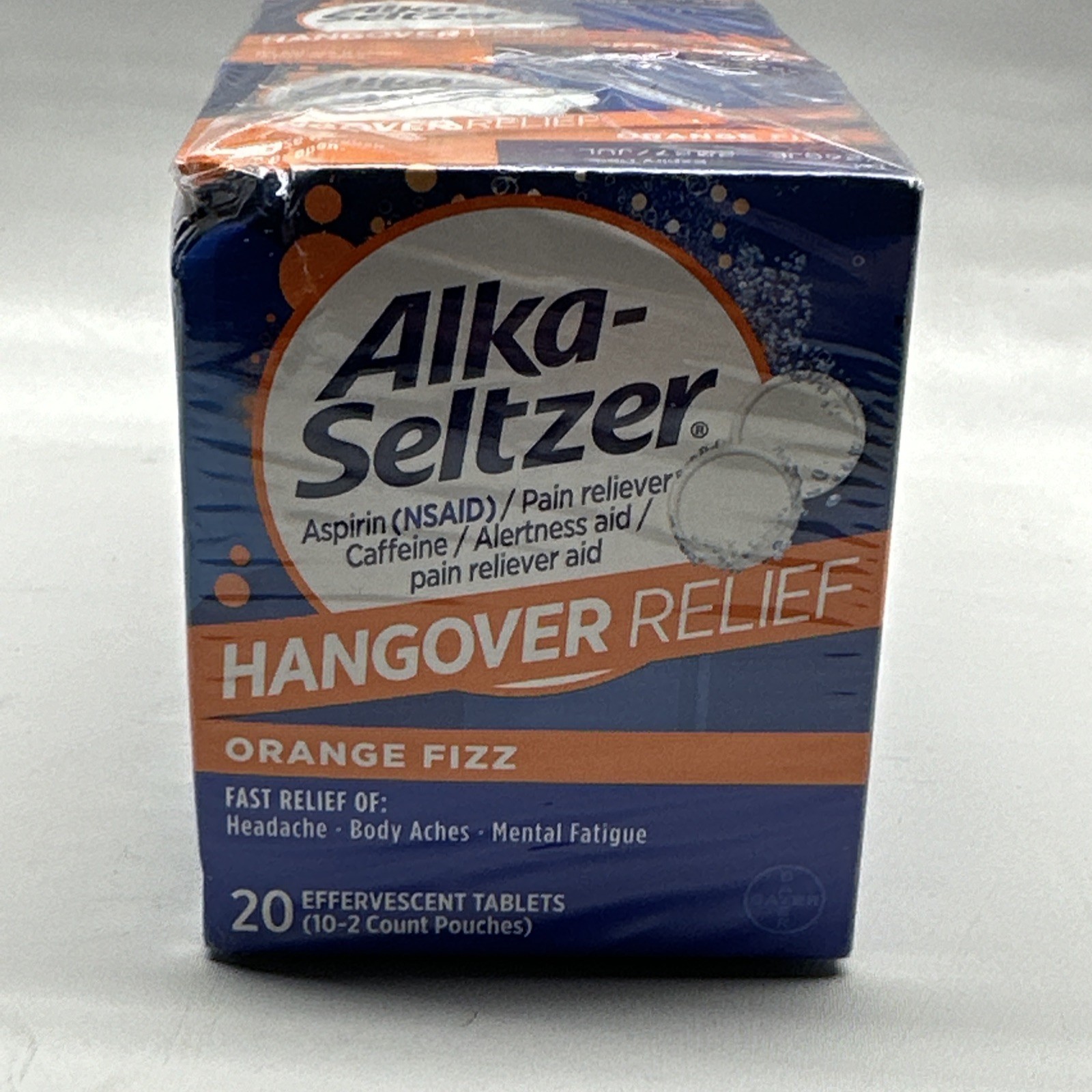 Alka Seltzer Hangover Relief Tablets Fast 60 Count 3 Boxes 20 Tablets Exp 7 2026