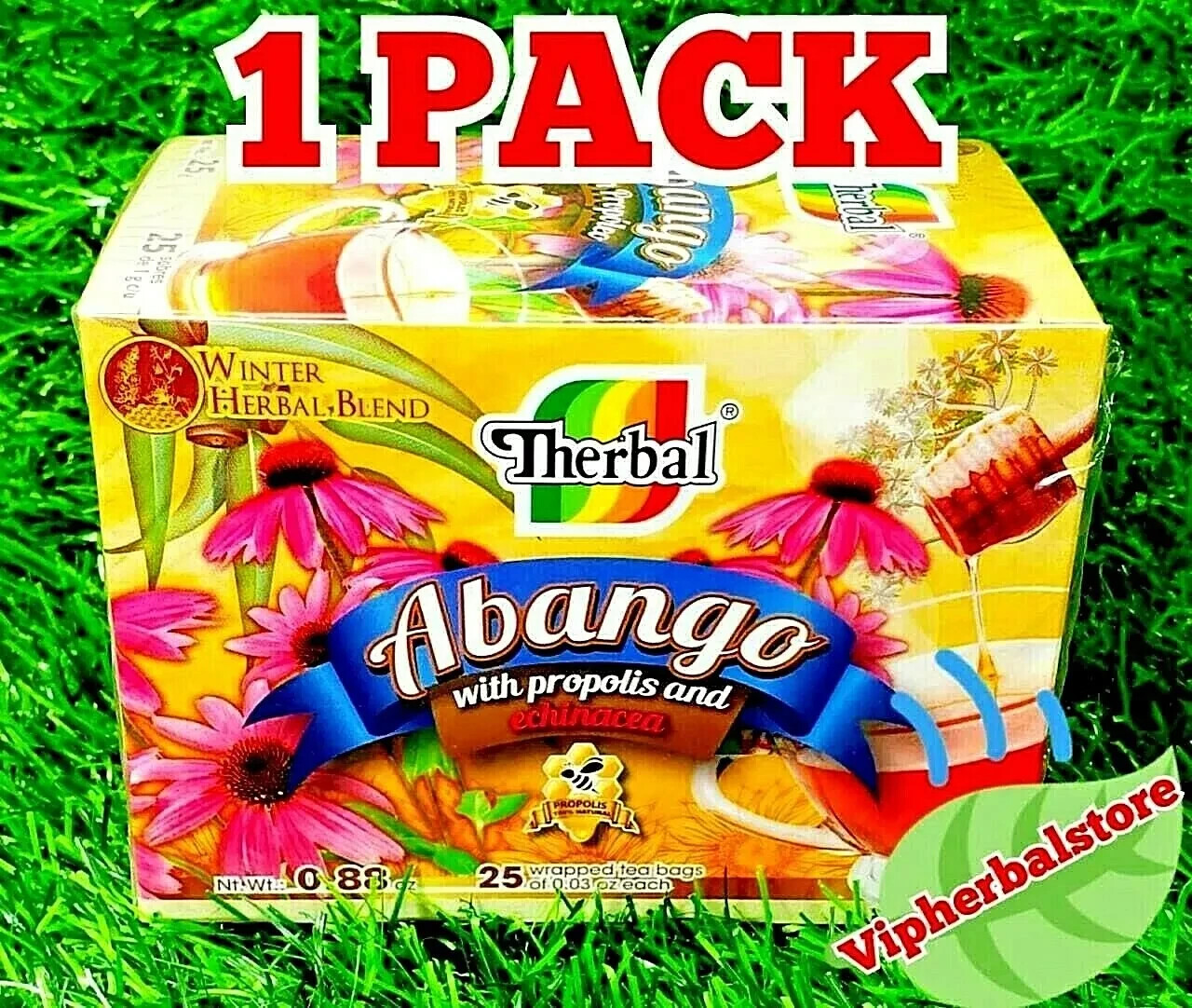 TE DE ABANGO Tea Propoleo Equinacea 25 bags 0.03 ea 100% Original Free Shipping
