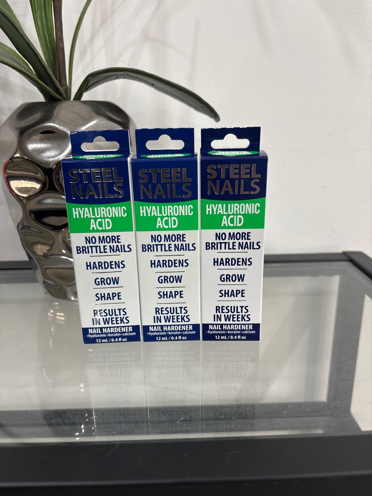 Steel Nails With Hyaluronic Acid Nail Hardener No More Brittle 12 mL / 0.4 fl oz