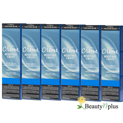L’Oreal Excellence Creme Resistant Grays Haircolor 1.74oz ( 6 PACKS )