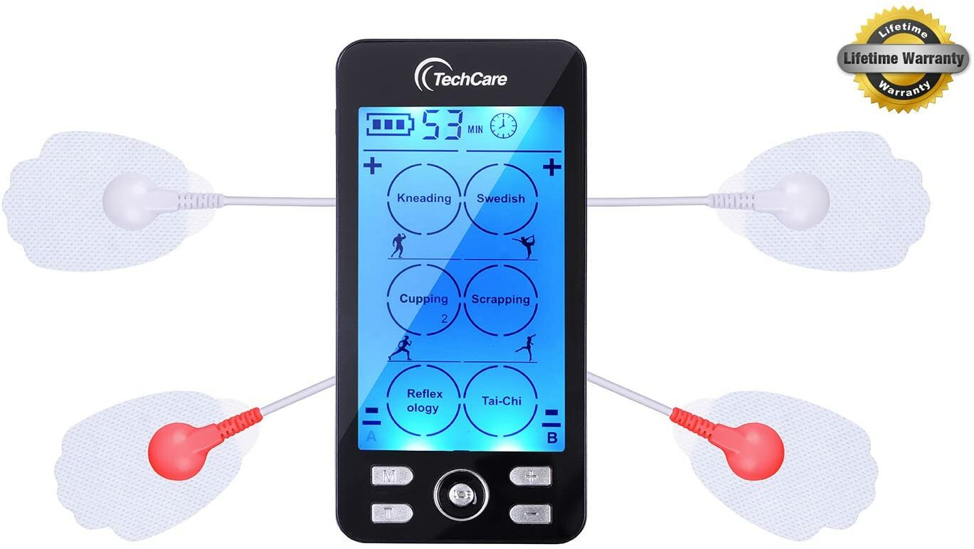 Tens Unit Muscle Stimulator Rechargeable Unit Complete Set Electrotherapy Device