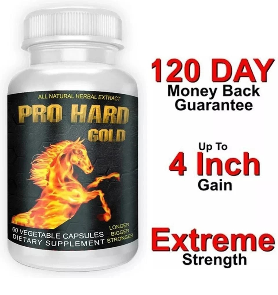 Pro Hard Gold Male Performance Enhancement 60 ED Pills Dietary Supplement