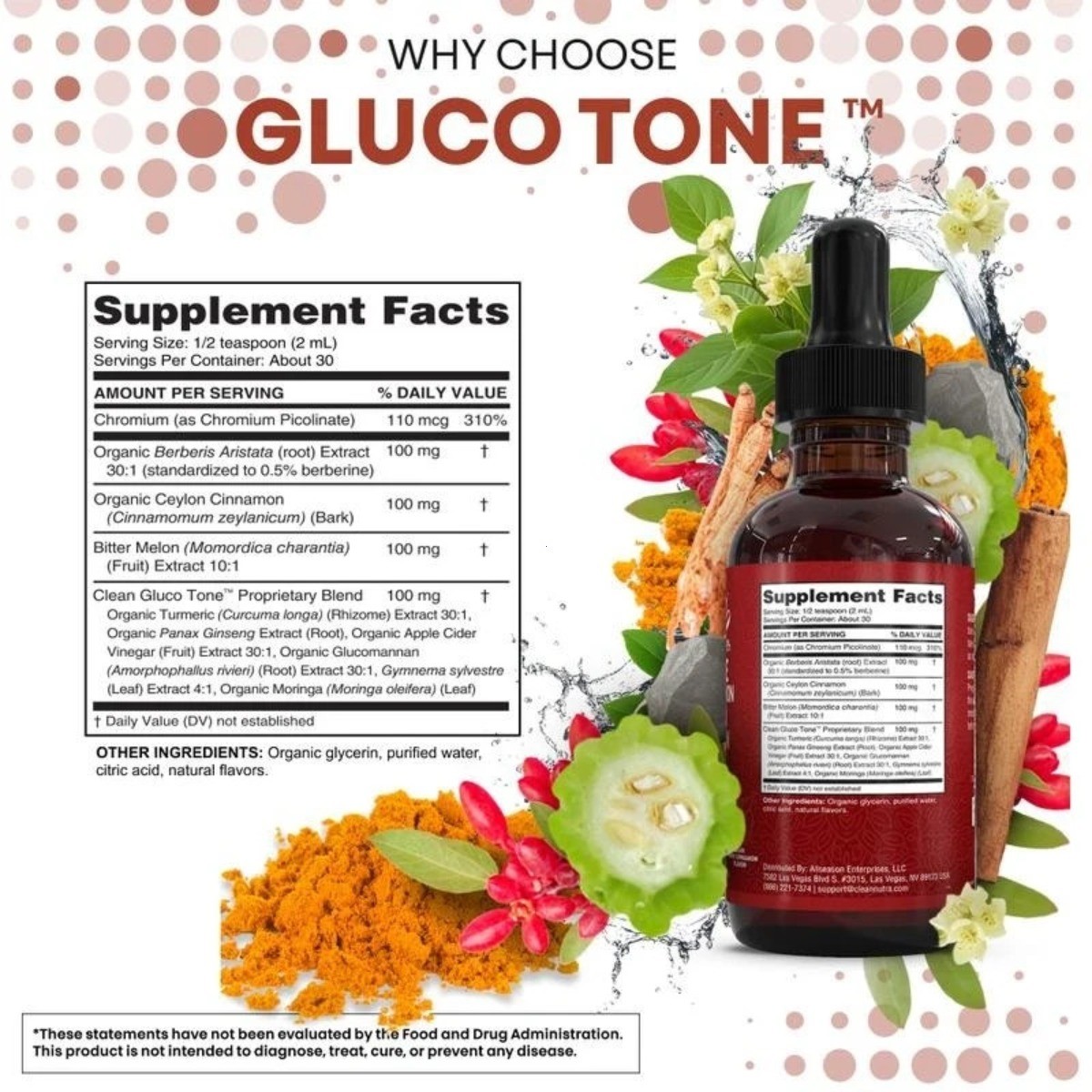 Clean Nutra Liquid Drops – Berberine & Ceylon Cinnamon for Metabolism Support