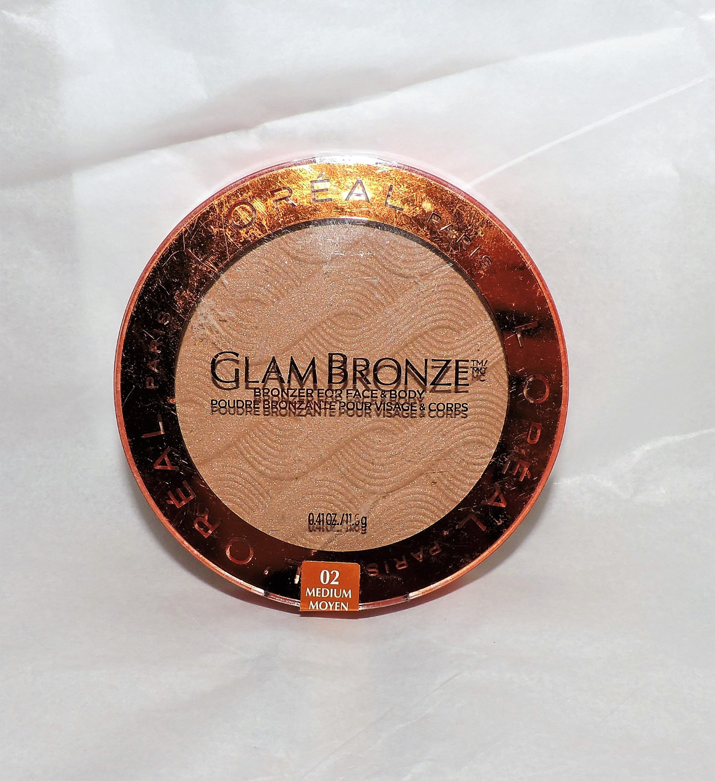 L’OREAL * GLAM BRONZER * FACE & BODY SUNKISSED LOOK * 02 MEDIUM * NEW FULL SIZE