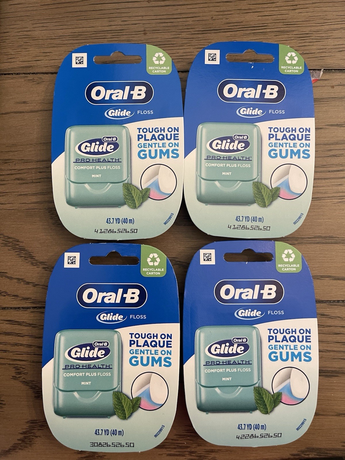 4 Oral B Glide Pro Health Comfort Plus Floss Mint 43.7 YD ea ORIGINAL Formula