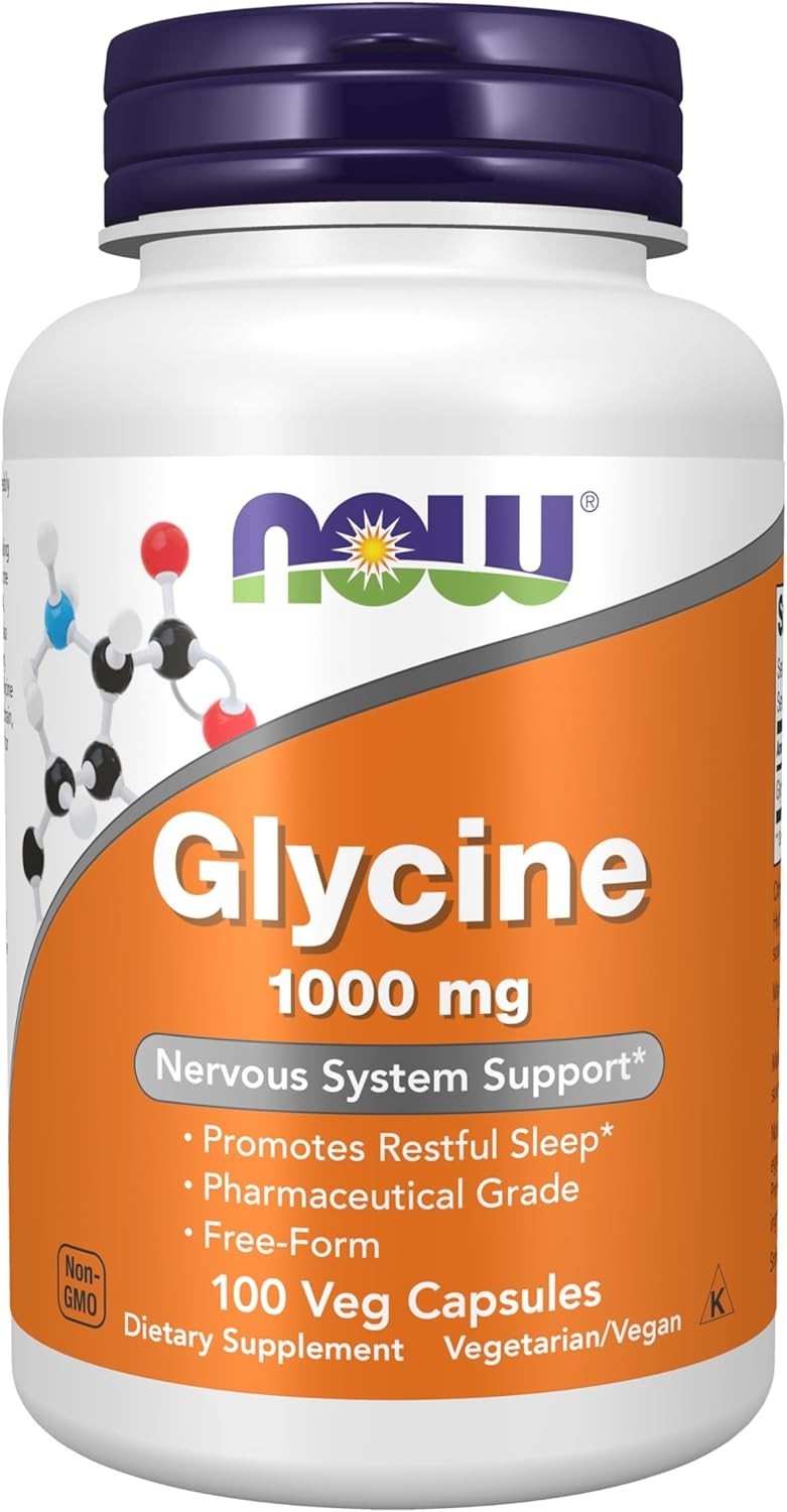 NOW FOODS Glycine 1000 mg 100 Veg Capsules