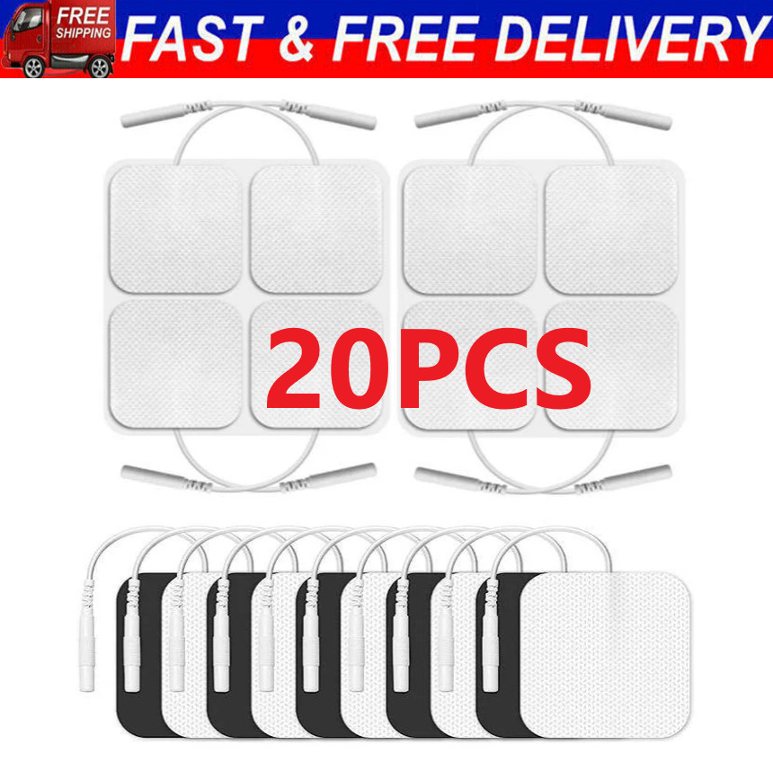 40 TENS Electrode Pads EMS Replacement Unit 7000 3000 2×2 Muscle Stimulator BULK