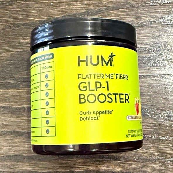 HUM Flatter Me Fiber Booster Powder, Digestive Support & Appetite Suppressant
