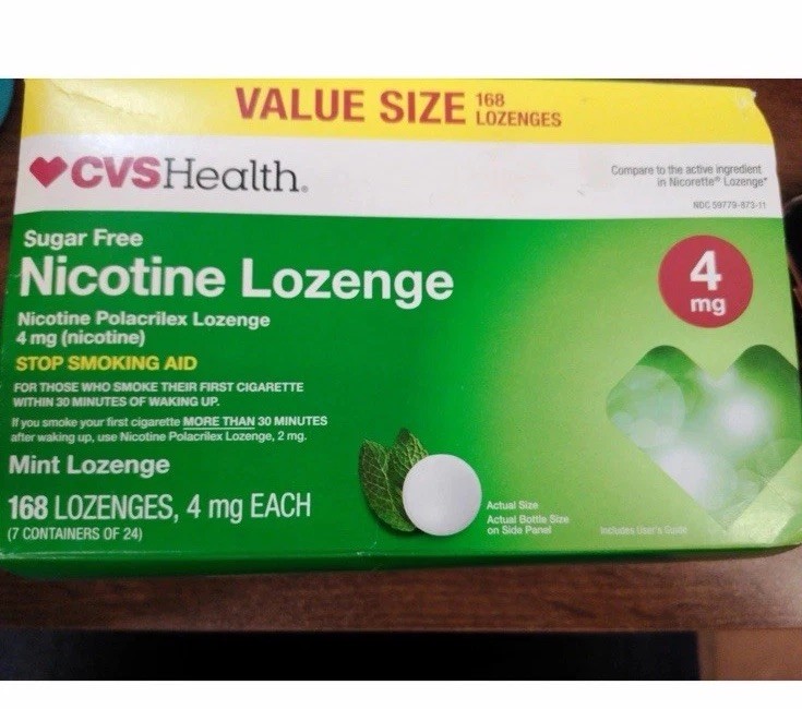 Sugar Free Nicotine Lozenge 4mg 168 Mint