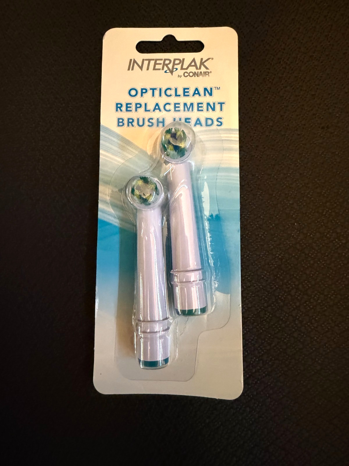Interplak by Conair OptiClean RTGXRP Replacement Brush Heads X 2 SEALED NEW!