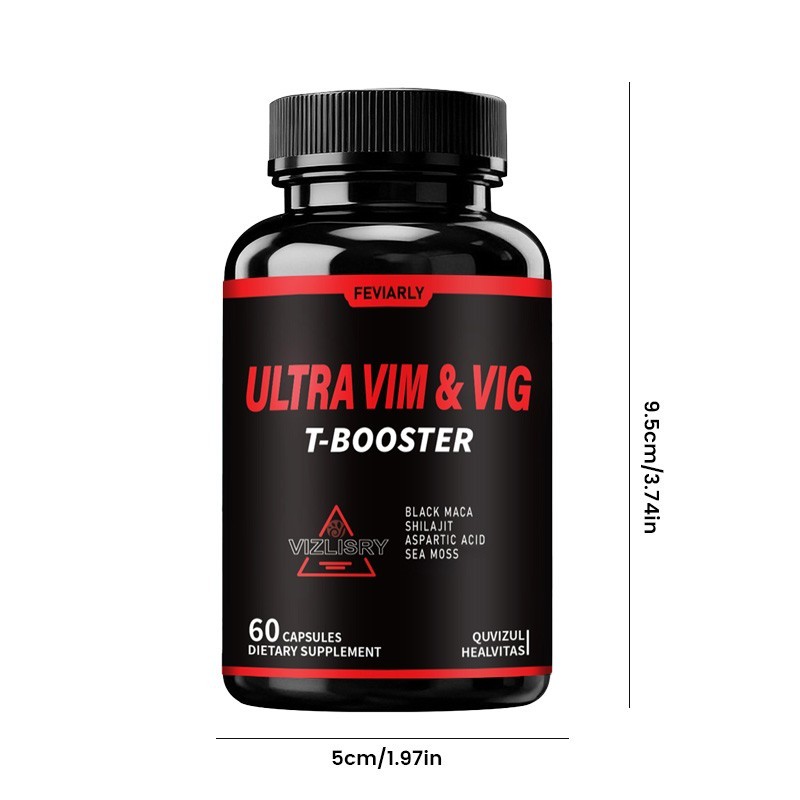 Ultra Vigor Capsules, Boosts Vim & Vig, Men Daily Support – 60 Capsules