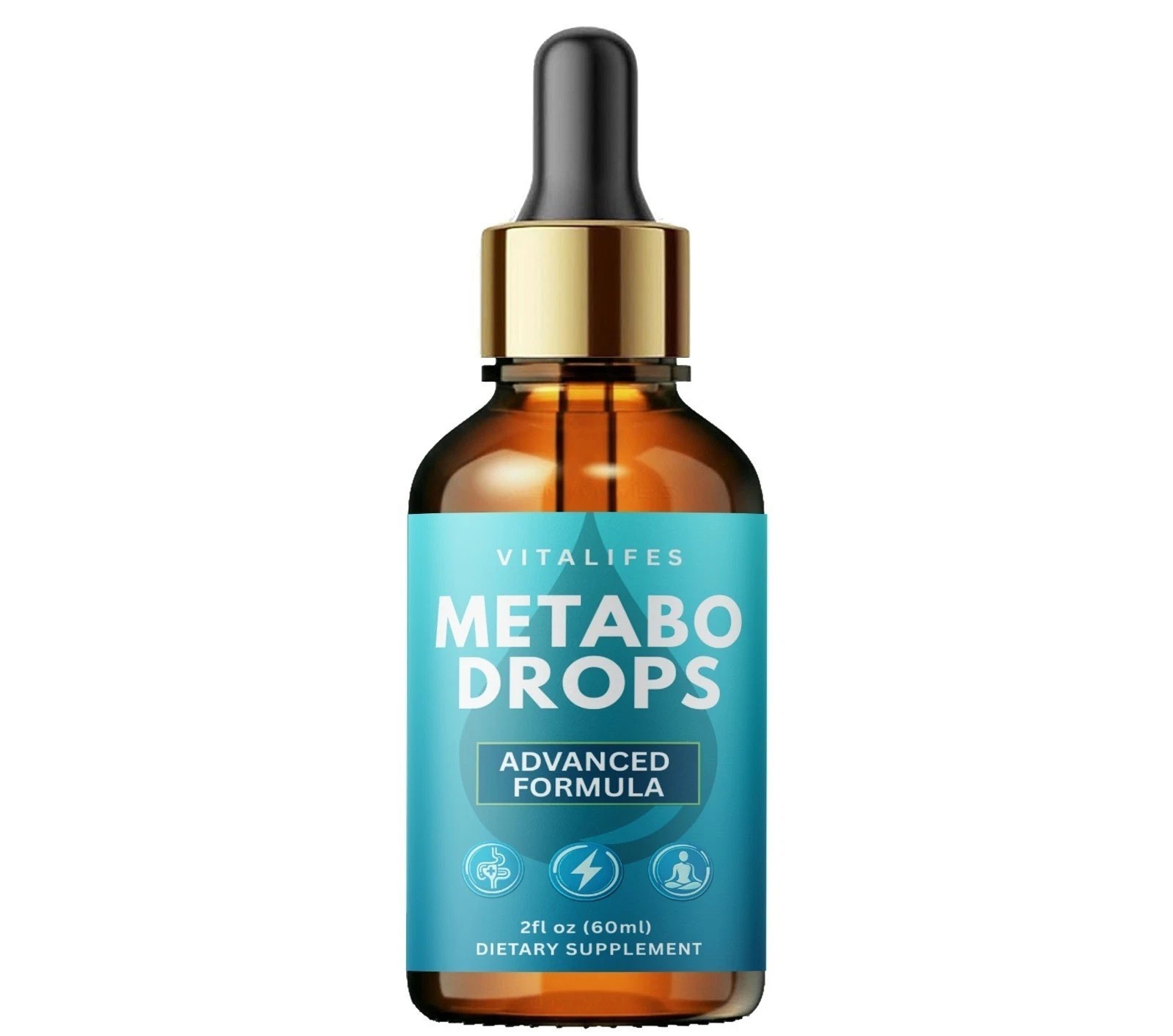 Metabo Liquid Drops Metabolism & Weight Fat Loss Support Formula (2 fl oz)