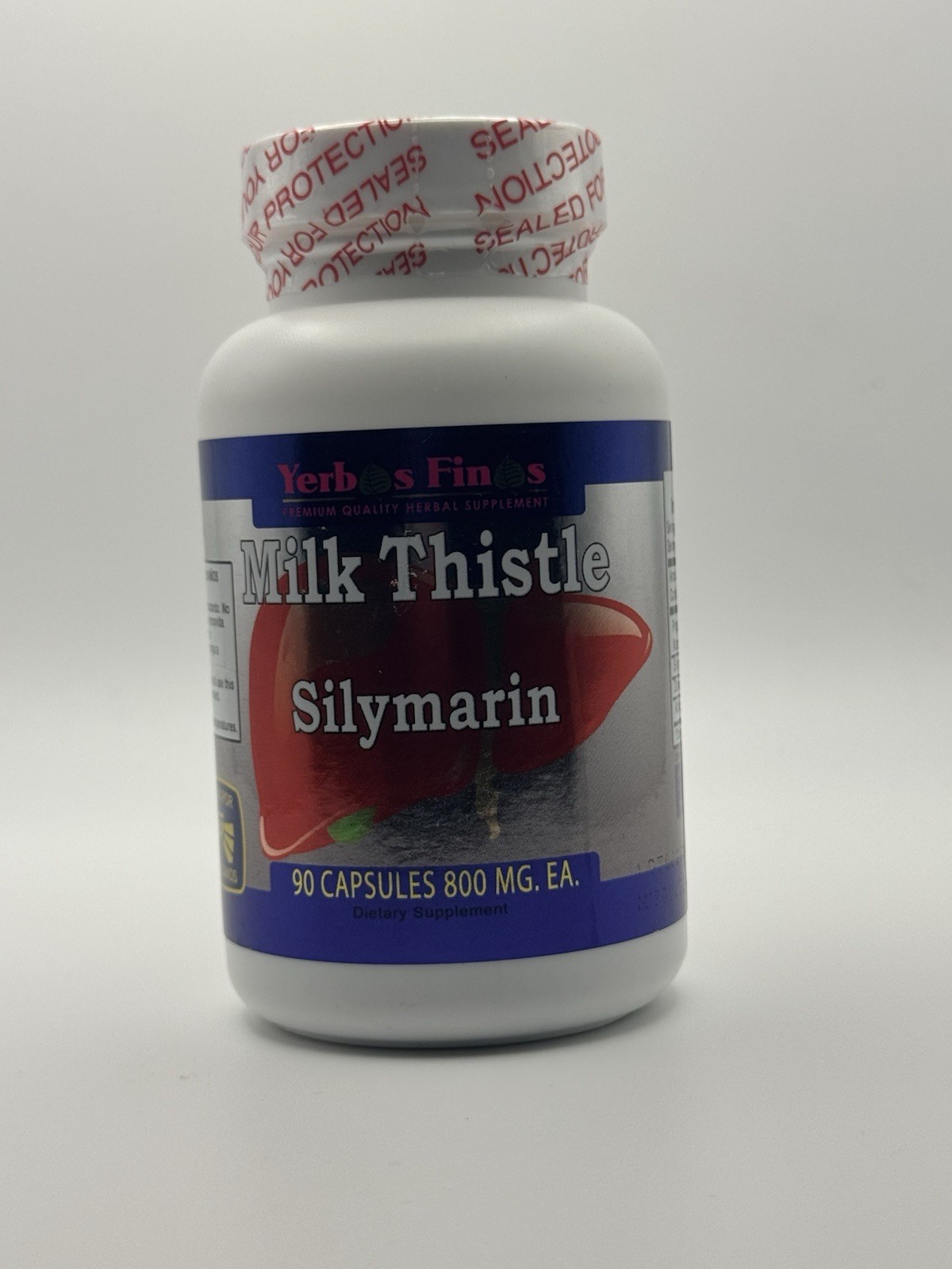 Yerbas Finas Milk Thistle Silymarin 800 mg + Dandelion 90 Capsules