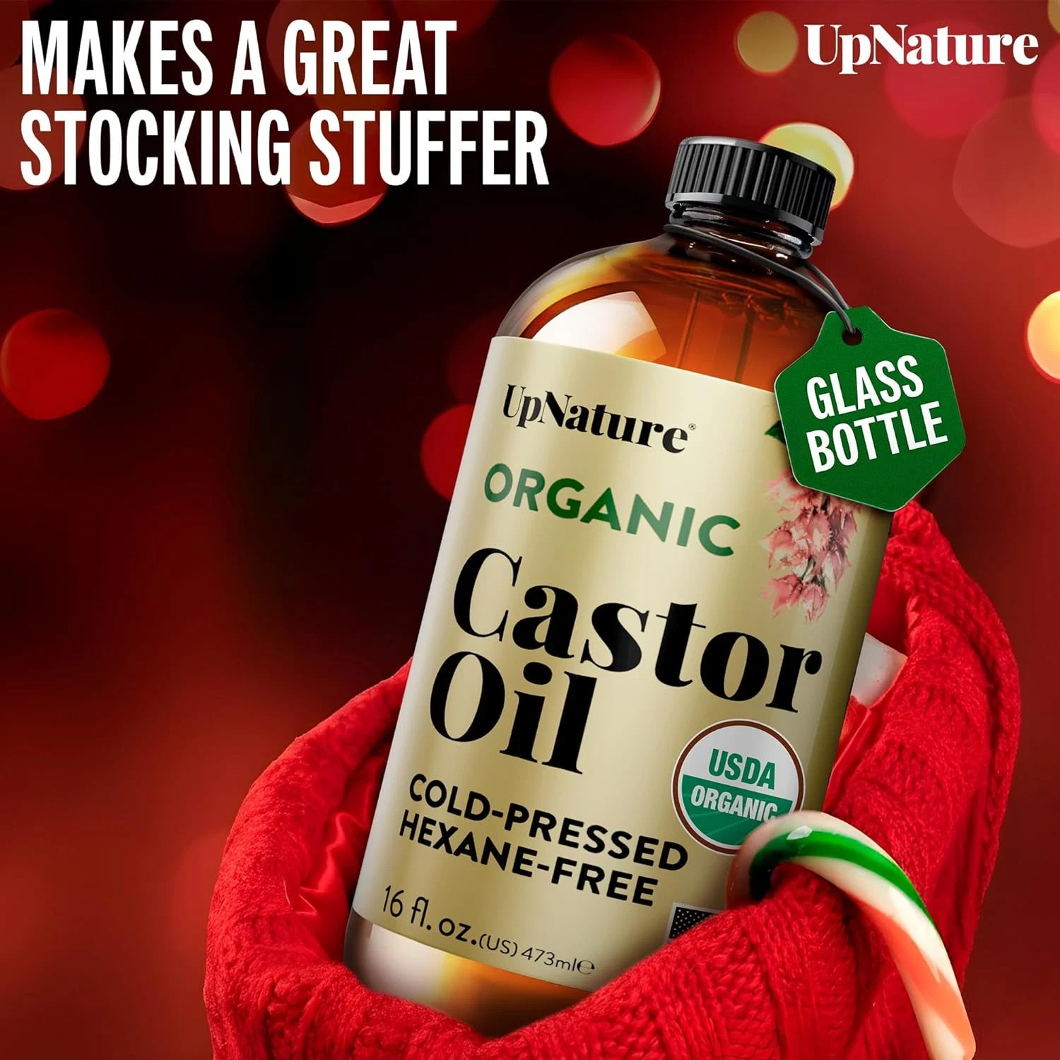 CASTOR OIL – Cold Pressed Hair Skin Scalp Nails Deep Hydration Moisturizer 16 oz
