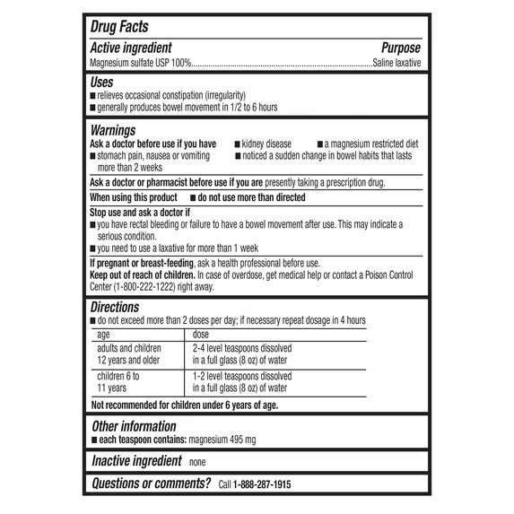 (2 pack) Equate Epsom Salt, Magnesium Sulfate, 128 oz (8lb)