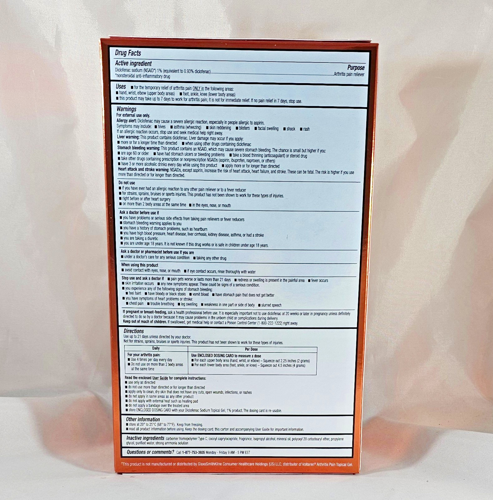 Kirkland Signature Arthritis Pain Relief Gel, 1 % Diclofenac Sodium, 15.87oz
