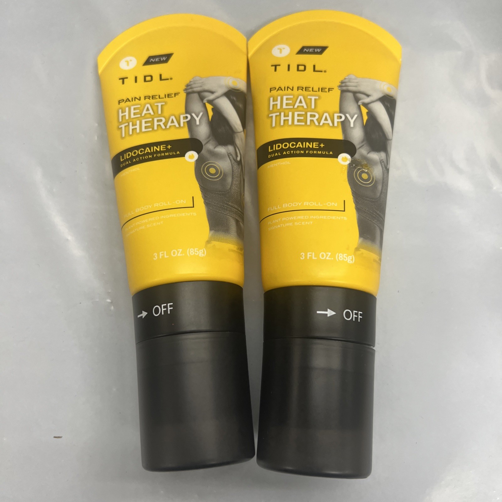 TIDL Pain Relief Heat Therapy Massage Roll-On For Joints & Muscles (2PK) 1/27