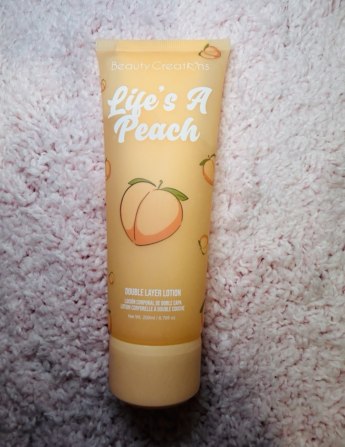 Beauty Creations Life’s A Peach Hydrating Vegan Body Lotion SPF 13 6.76 fl oz
