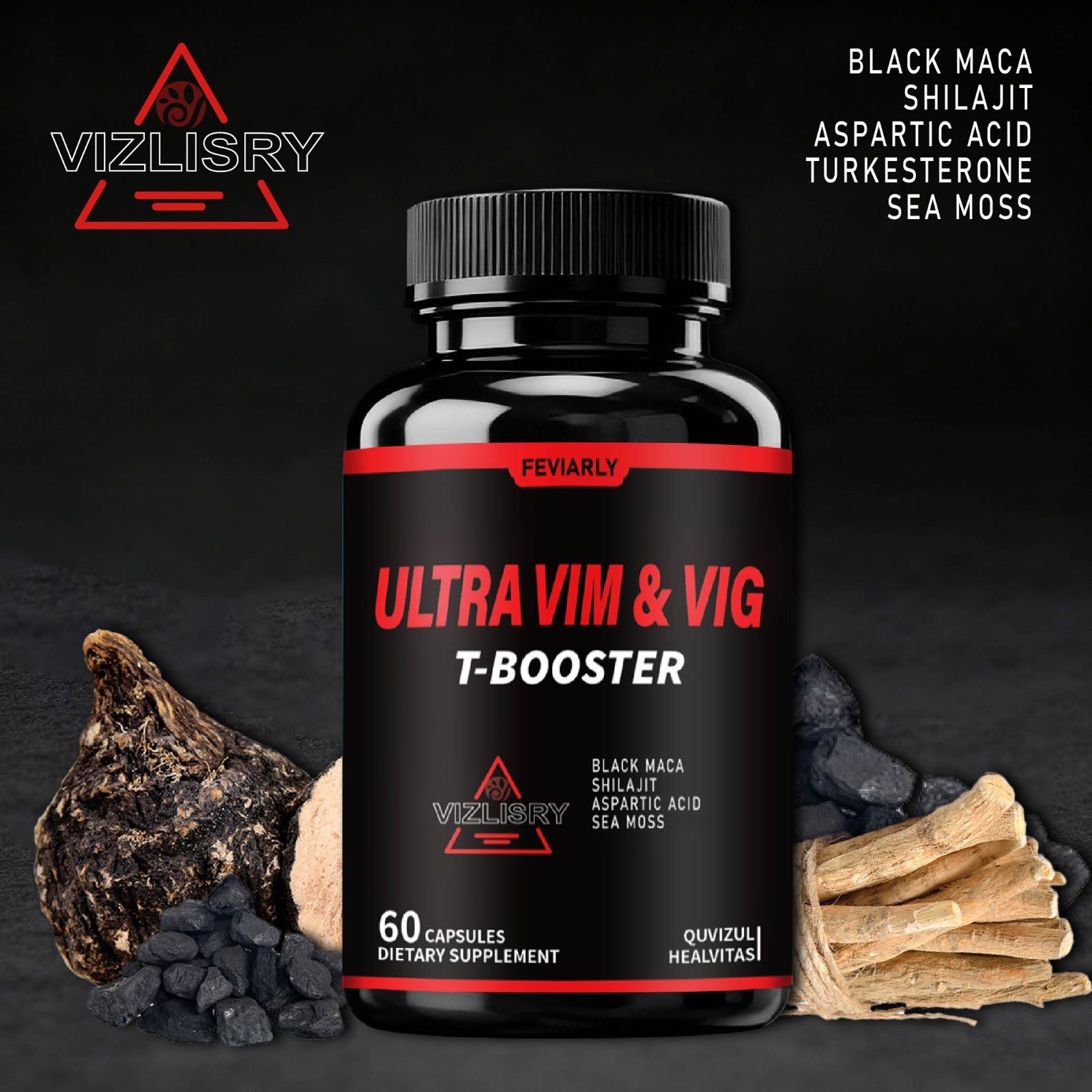 Ultra Vigor Capsules, Boosts Vim & Vig, Men Daily Support – 60 Capsules