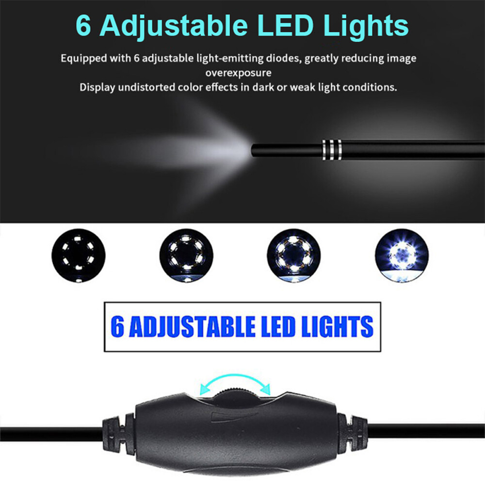 5.5MM Ear Cleaning Endoscope USB Visual Earpick HD Mini Camera Spoon Otoscope US