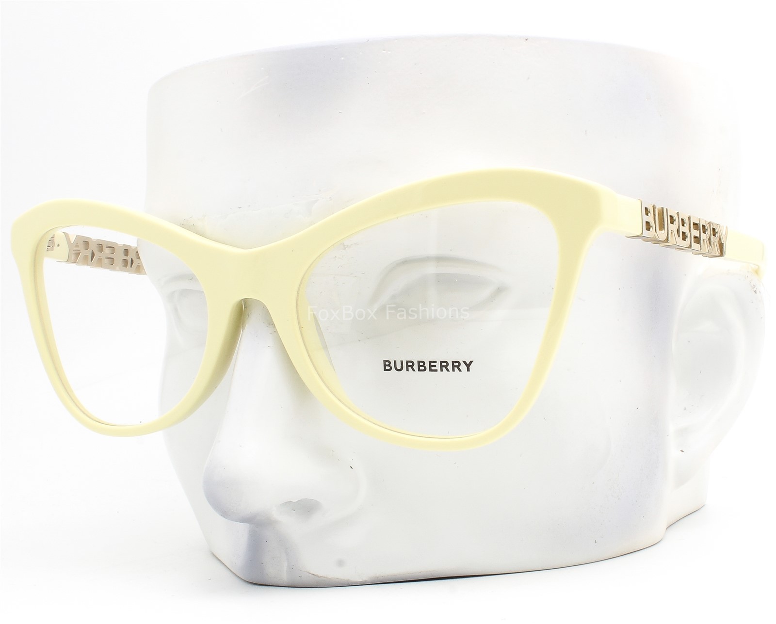 Burberry Eyeglasses Glasses B 2373U 4066 Creamy Light Yellow 54mm w/case