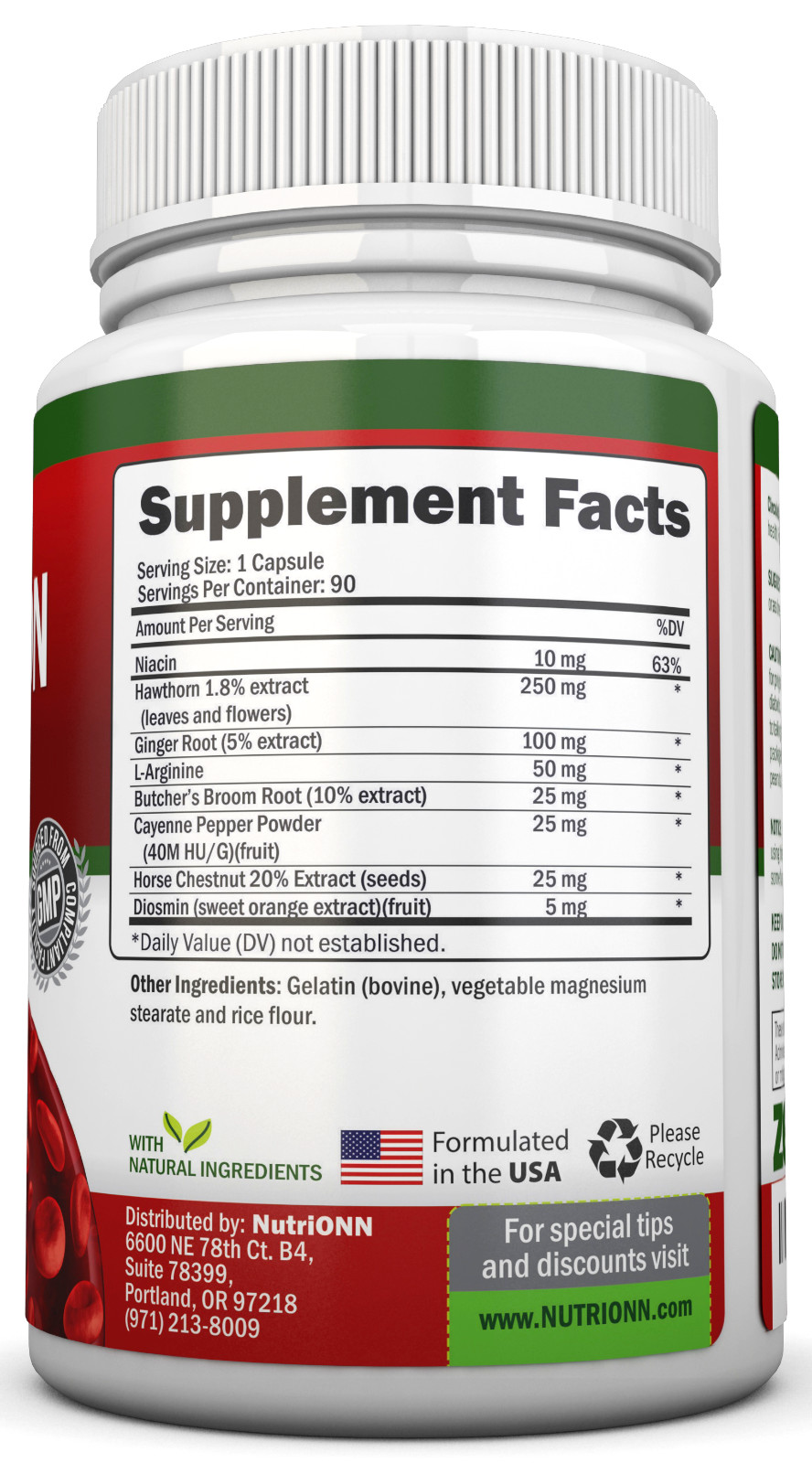 Blood Circulation Support – Natural Formula for Healthy Blood Flow & Leg Comfort