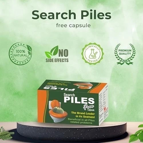SEARCH WELLNESS Piles Free Capsules 3 Stripes – 30 Capsules