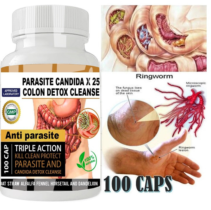 Parasite Cleanse DETOX Liver Colon Yeast Blood Support vital 100 cap XL