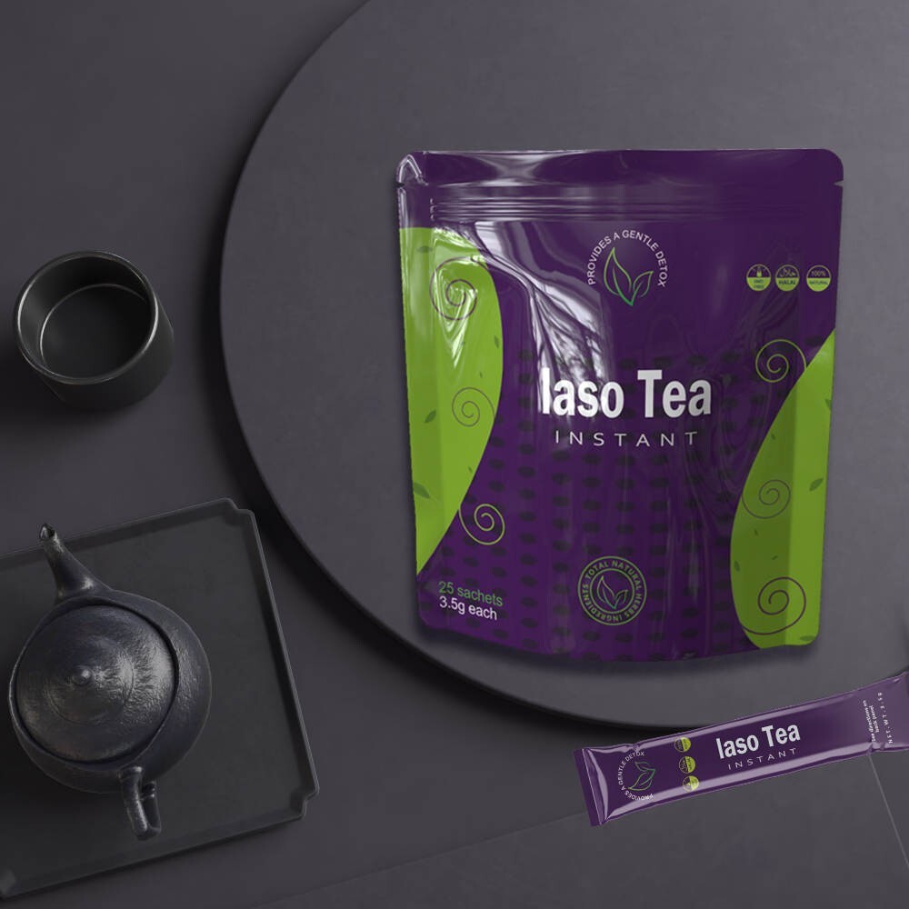 TBM instant IASO TEA- 2bags of 50 sachets Detox for weight loss EXP:12/20/26