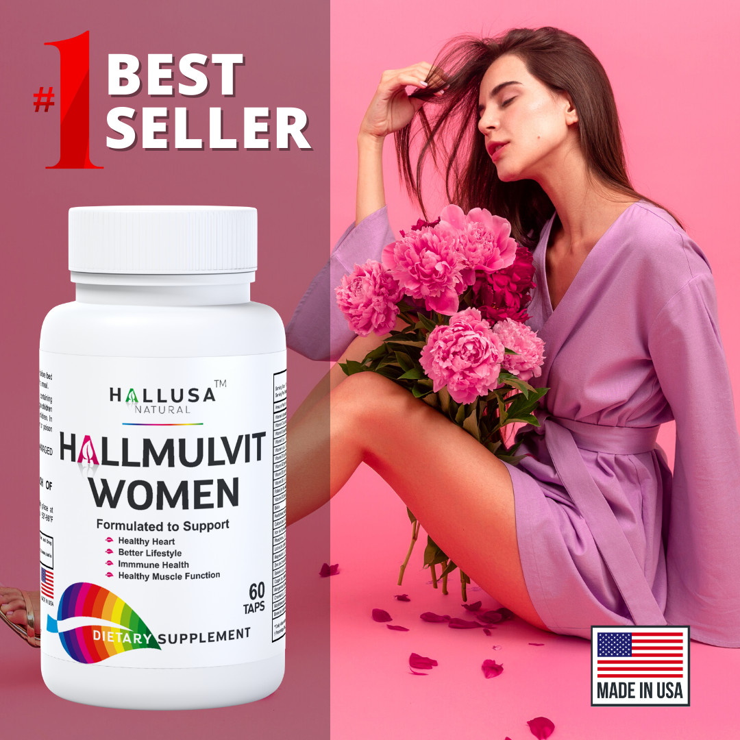 HALLMULTIVIT Women – Women’s Multivitamin – Energy & Vitality – 60 Tabs