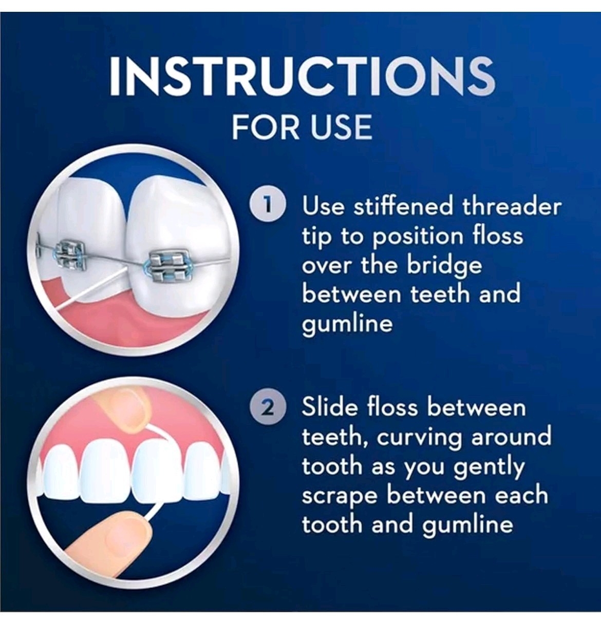 Oral B Glide Pro-Health Dental Threader Floss 30ct (3 Pack)