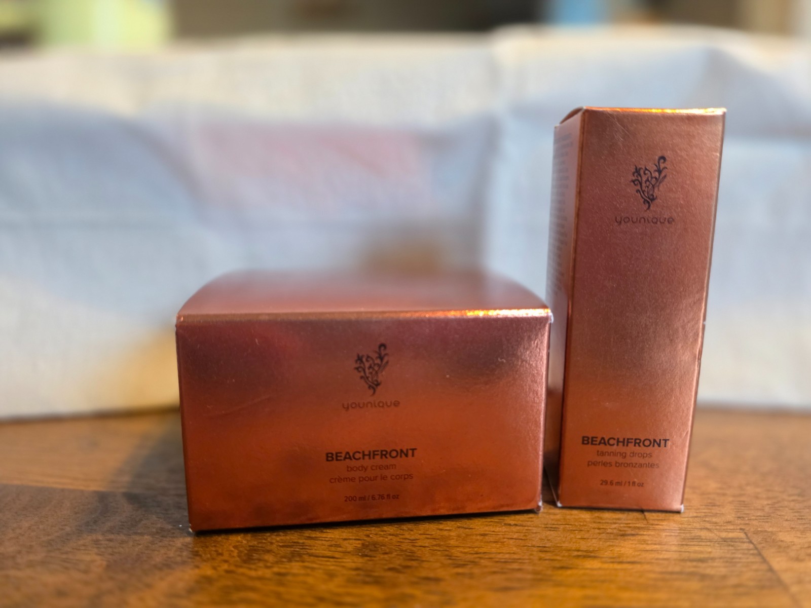 NIB Younique Beachfront Tanning Drops 1 Oz & Body ceam 6.76 Oz.