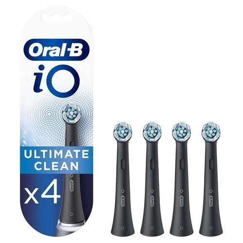 Oral-B iO Ultimate Clean Electric Toothbrush Head Pack of 4 Black FREE SHIPPING