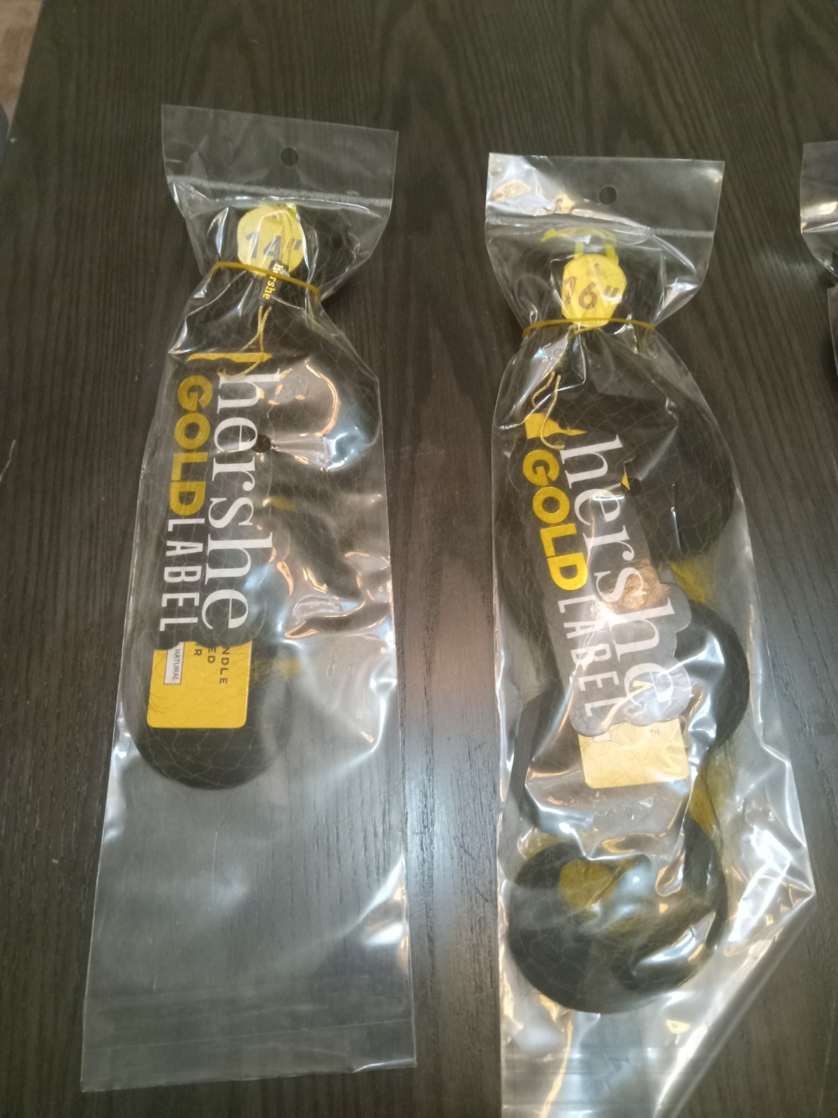Hershe Gold Label 100% human hair individual bundle 14 inch Body Wave