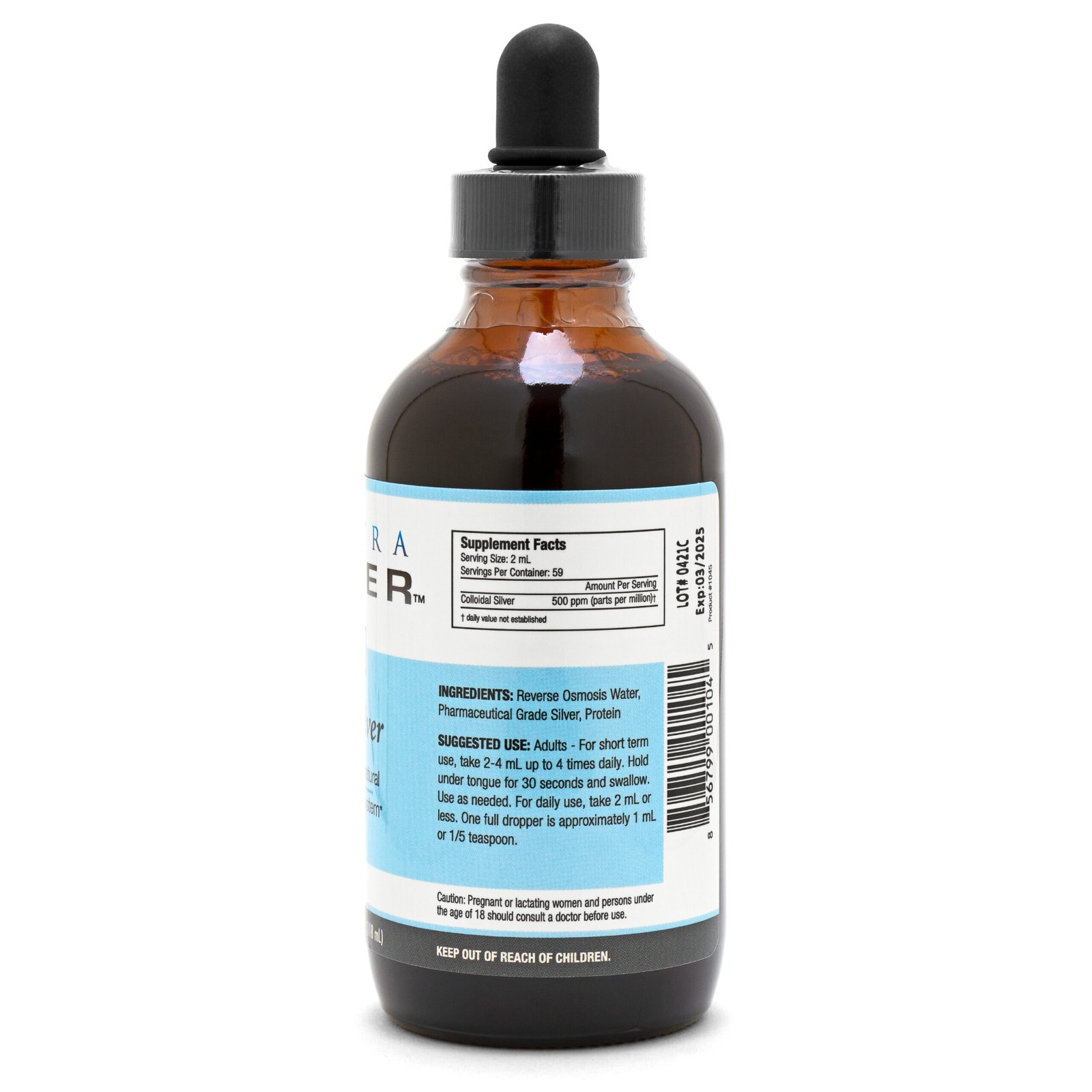 Ultra Silver Colloidal Silver 500 PPM 4oz For Immune Support – Plata Coloidal