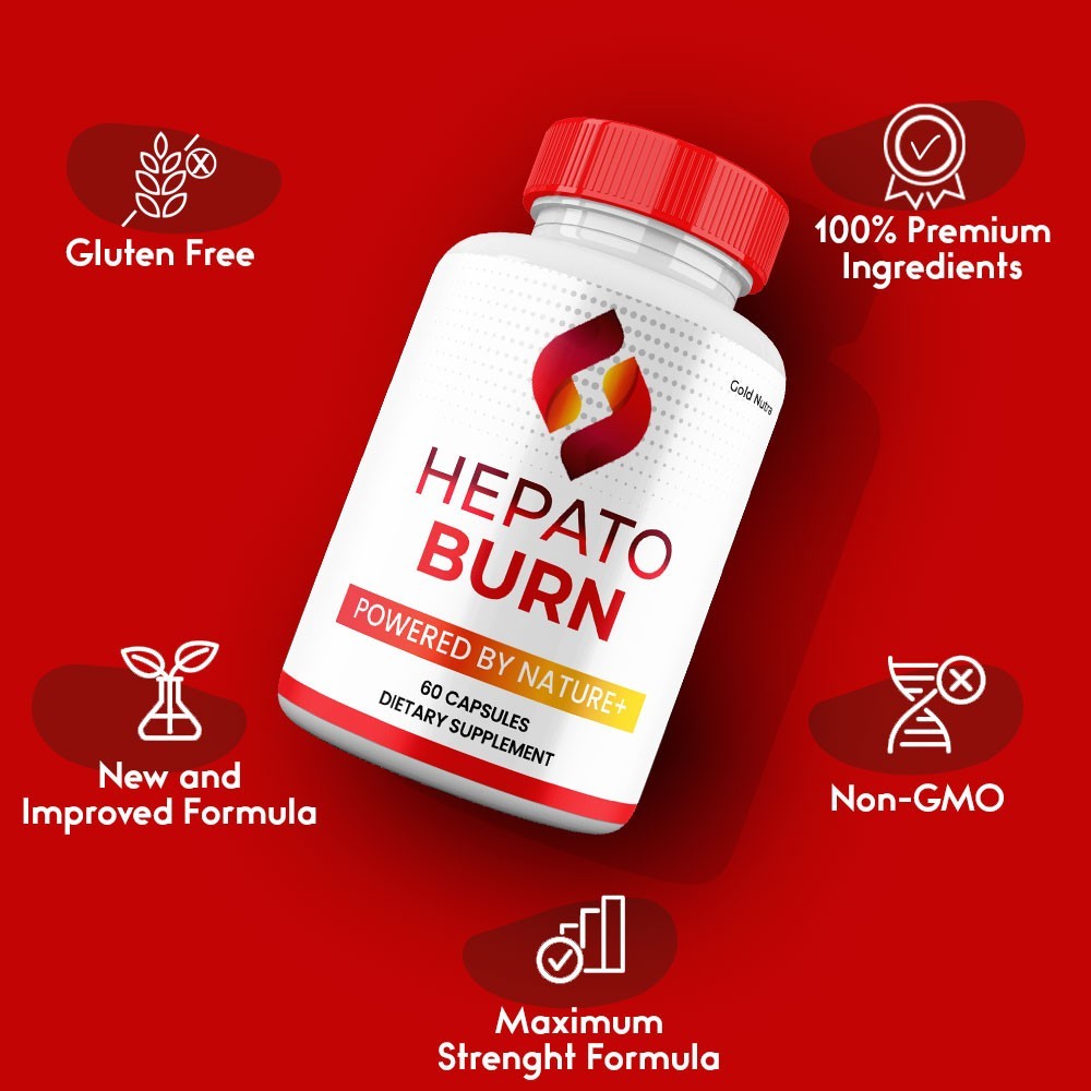 Hepato Burn Capsules, Max Strength All Natural HepatoBurn Pills (5 Pack)