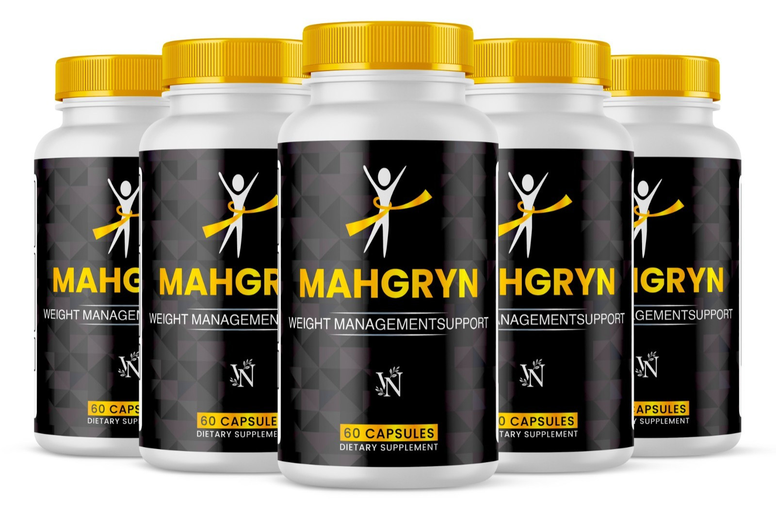 (5 Pack) Mahgryn Advanced Energy & Fitness Formula Vitamin Mahg Ryn 300 Capsules